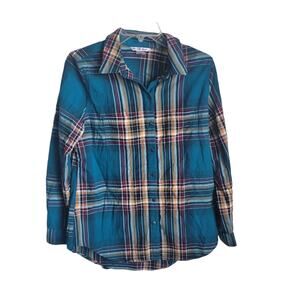 Allison‎ Daley Woman's Long Sleeve Shirt Size Medium Cotton Comfort Colorful